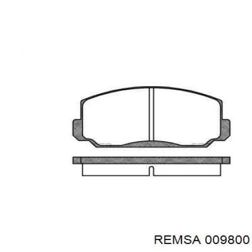 Передние тормозные колодки 009800 Remsa