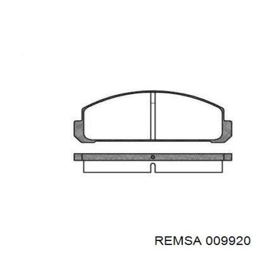 Передние тормозные колодки 009920 Remsa