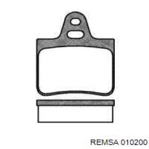 Задние тормозные колодки 010200 Remsa