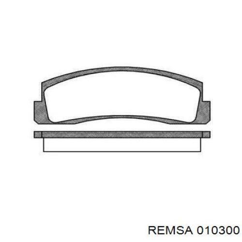 Купить 010300 Remsa Колодки тормозные