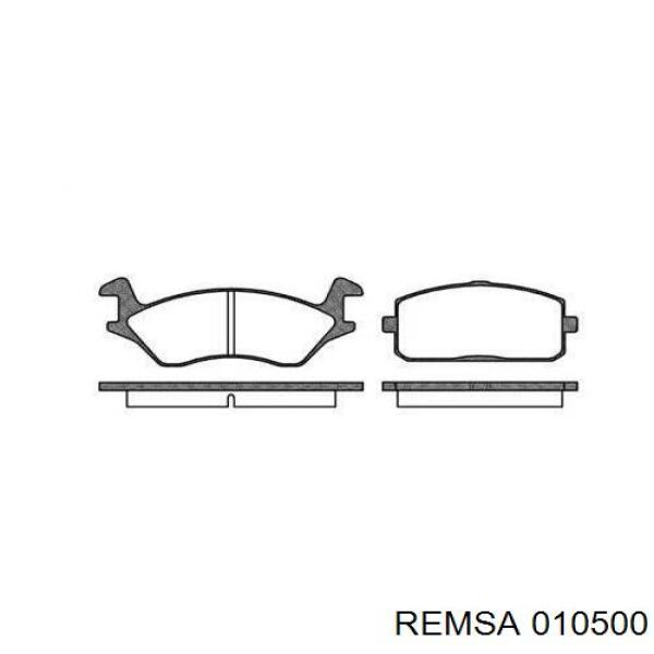 Передние тормозные колодки 010500 Remsa