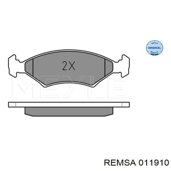 Тормозные колодки Remsa 011910