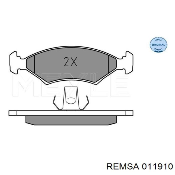 Купить 011910 Remsa Колодки тормозные