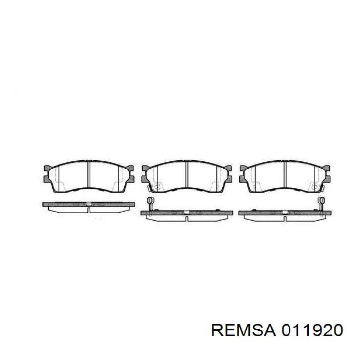 Передние тормозные колодки 011920 Remsa