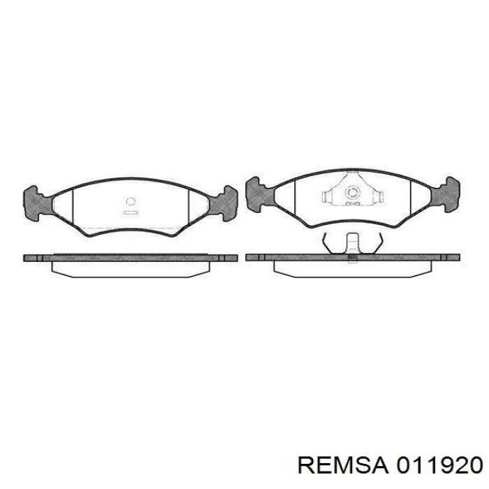 0119.20 Remsa передние тормозные колодки