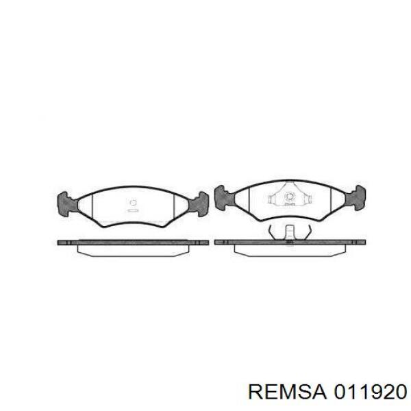 Купить 011920 Remsa Колодки тормозные