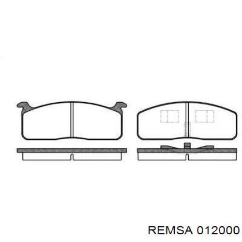 Передние тормозные колодки 012000 Remsa