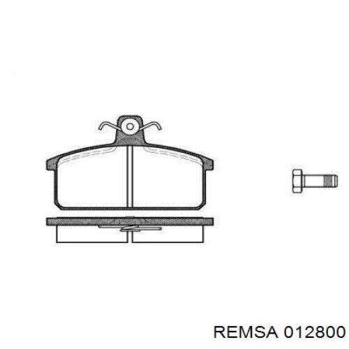 Передние тормозные колодки 012800 Remsa