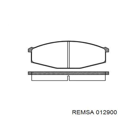 Передние тормозные колодки 012900 Remsa