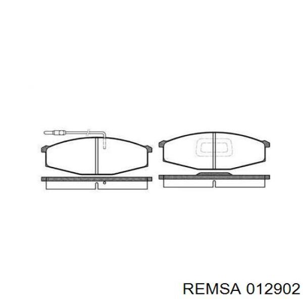 Передние тормозные колодки 012902 Remsa