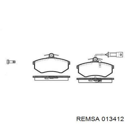 Передние тормозные колодки 013412 Remsa