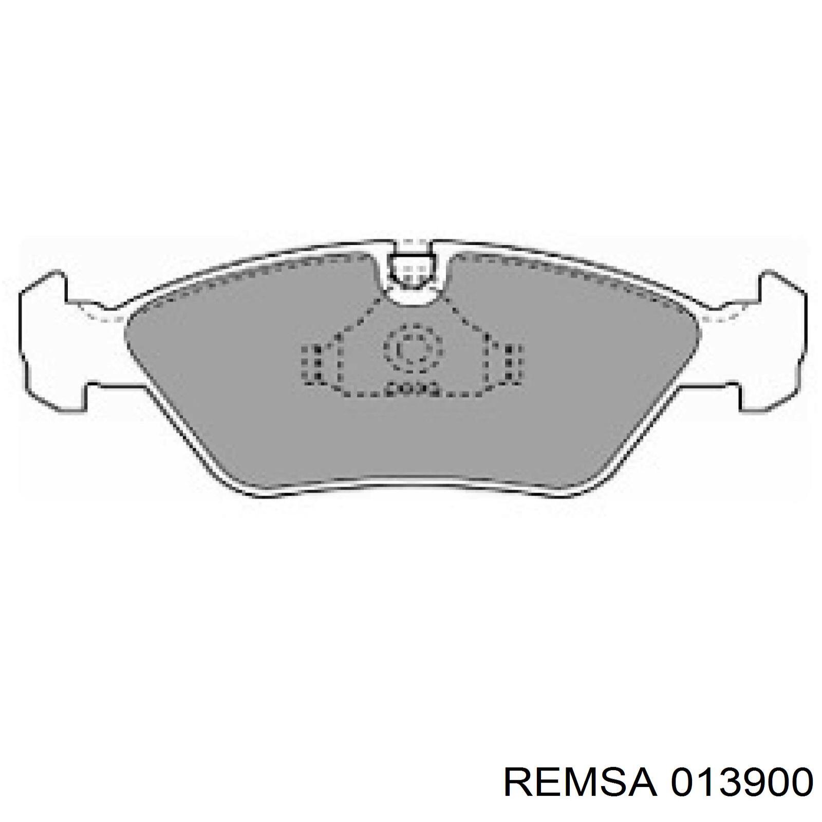 Тормозные колодки Remsa 013900