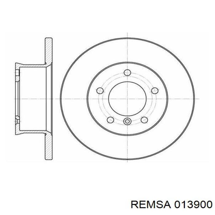 013900 Remsa Колодки передние