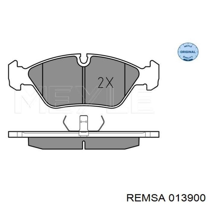 Купить 013900 Remsa Колодки тормозные