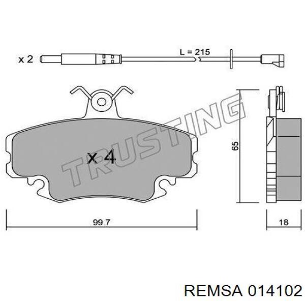 Колодки Remsa 014102 цена, от 16.69 USD