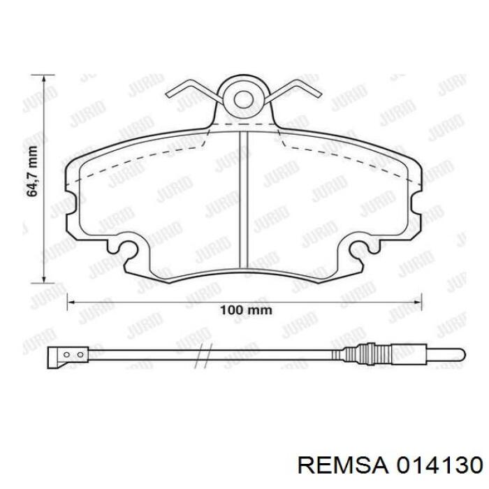 Купить 014130 Remsa Колодки тормозные
