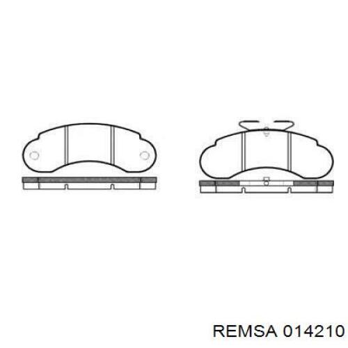 Передние тормозные колодки 014210 Remsa