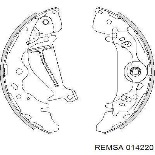 Тормозные колодки Remsa 014220