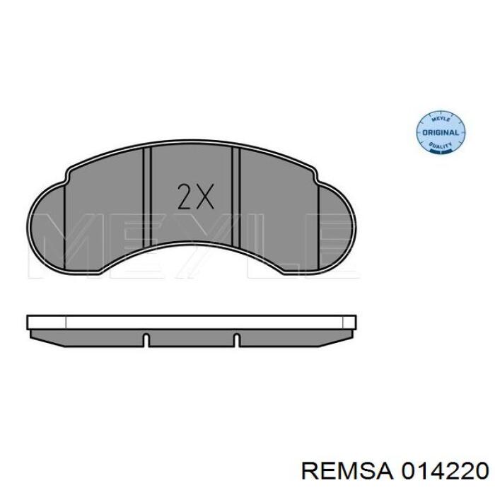 Купить 014220 Remsa Колодки тормозные