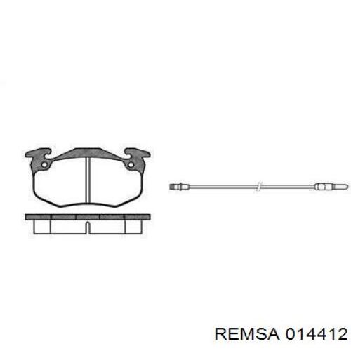 Передние тормозные колодки 014412 Remsa