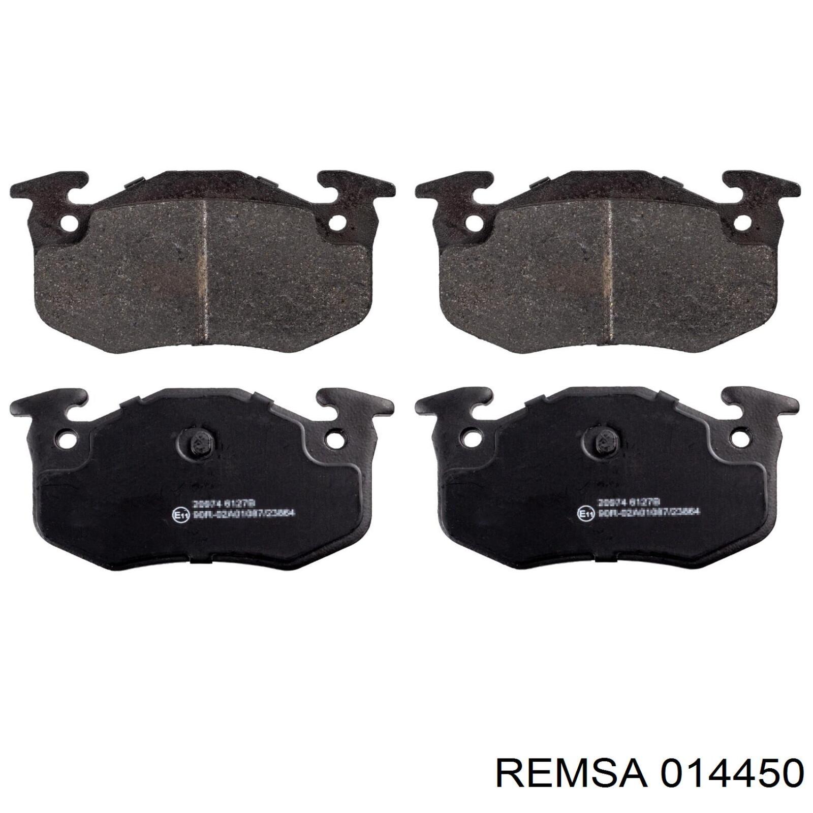 Купить 014450 Remsa Колодки тормозные задние, дисковые