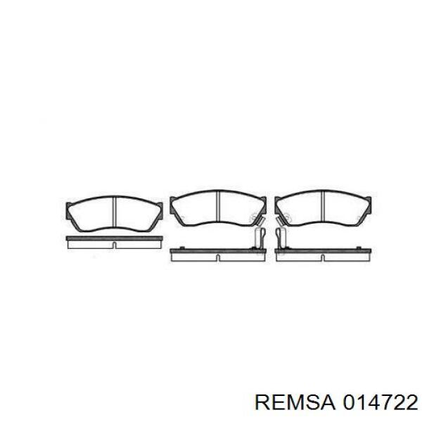Тормозные колодки Remsa 014722