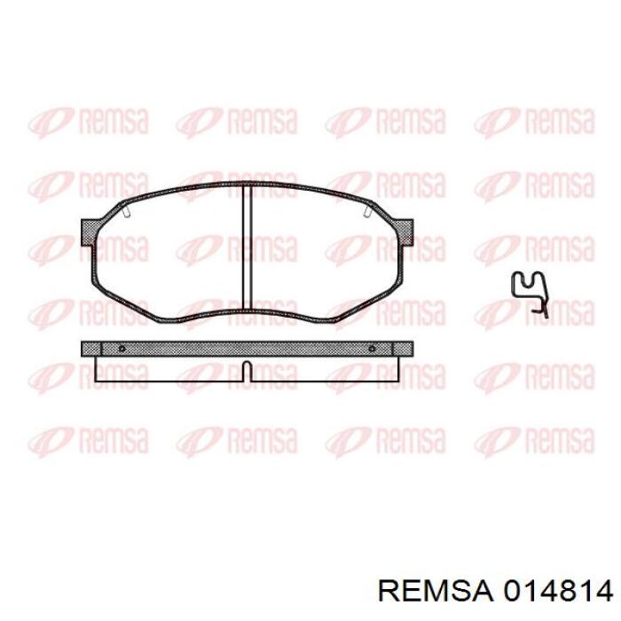 Передние тормозные колодки 014814 Remsa