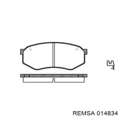 Передние тормозные колодки 014834 Remsa