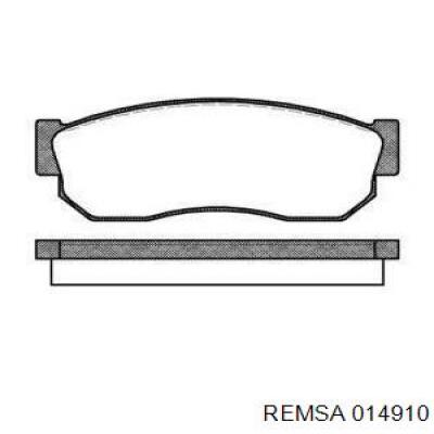 Передние тормозные колодки 014910 Remsa