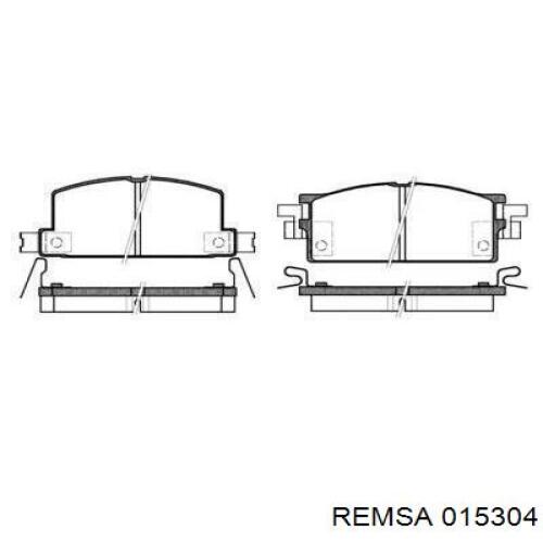 Передние тормозные колодки 015304 Remsa