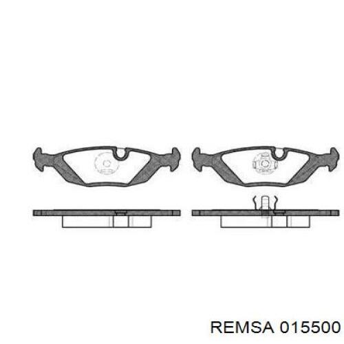 Pastillas de freno traseras 015500 Remsa
