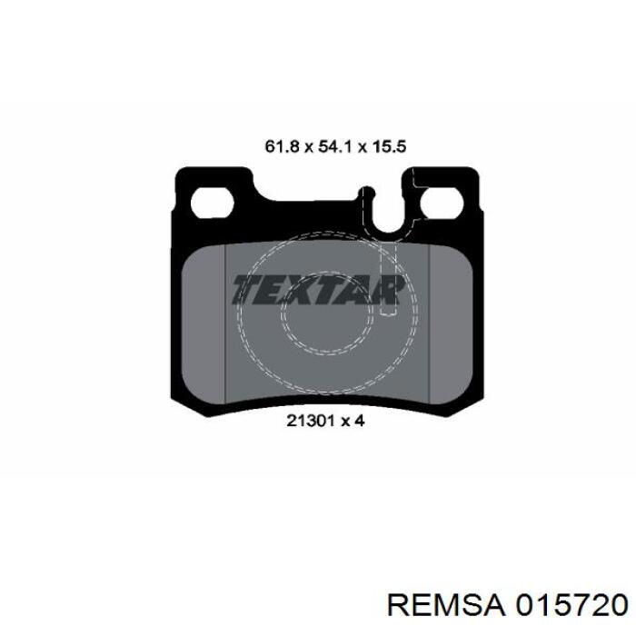 Колодки дисковые  Remsa 015720 цена, от 19.14 USD