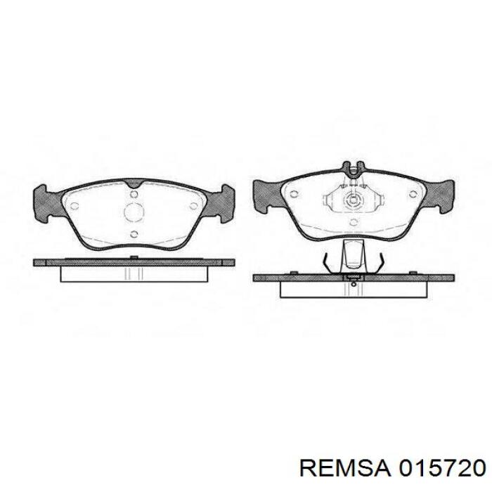 Купить 015720 Remsa Колодки тормозные задние, дисковые
