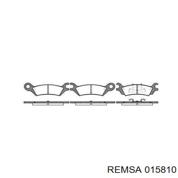 Задние тормозные колодки 015810 Remsa