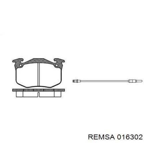 Передние тормозные колодки 016302 Remsa