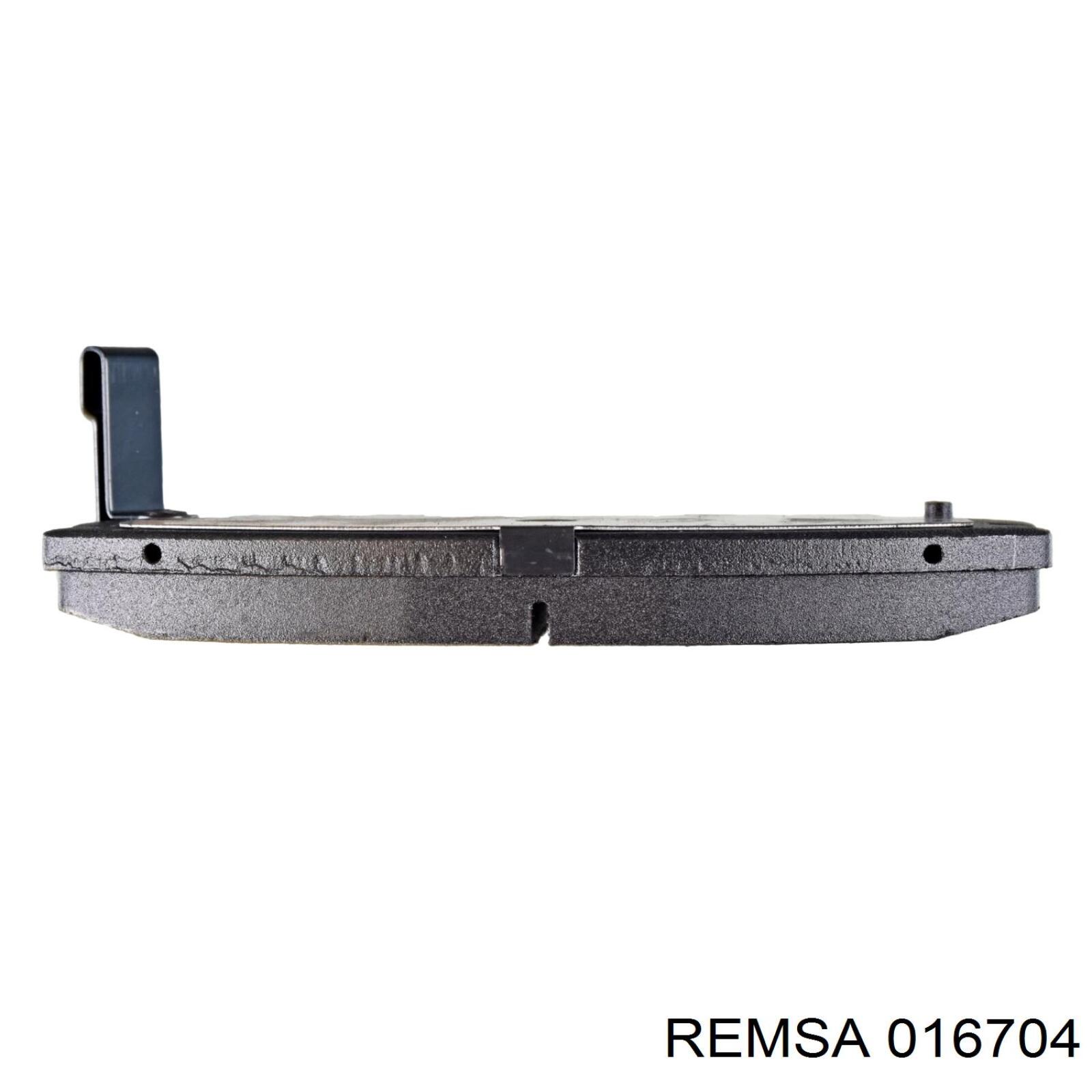 016704 Remsa Колодки передние