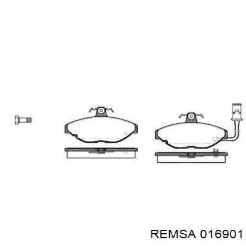 016901 Remsa колодки тормозные передние дисковые