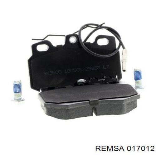 Передние тормозные колодки 017012 Remsa