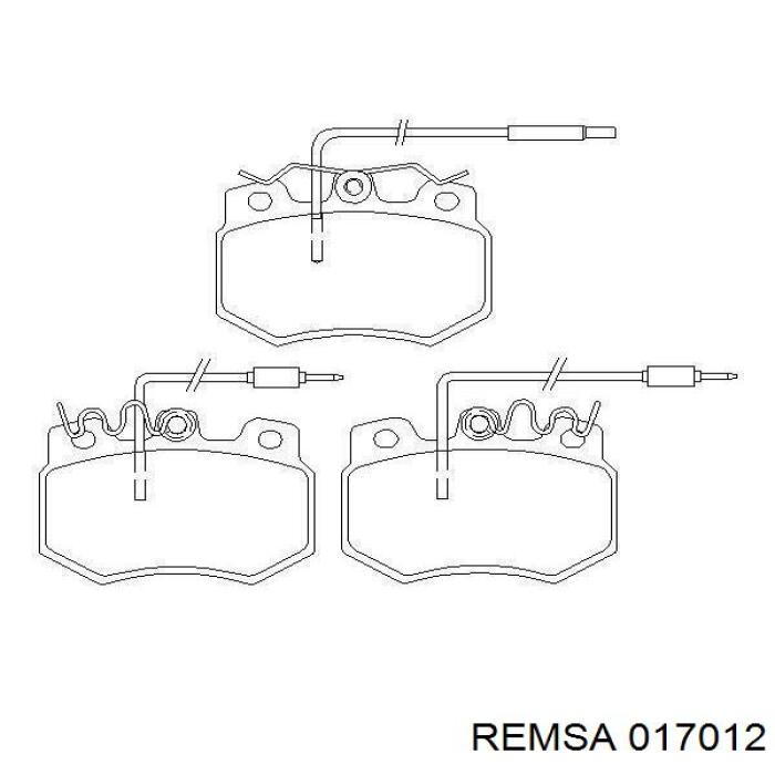 017012 Remsa Колодки передние