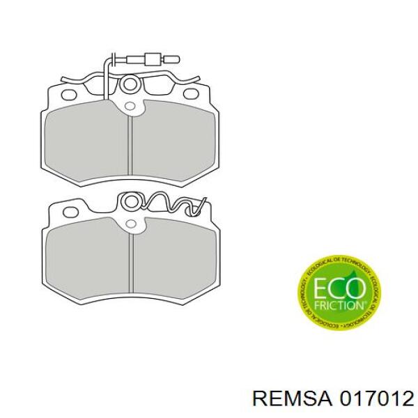 Купить 017012 Remsa Колодки тормозные