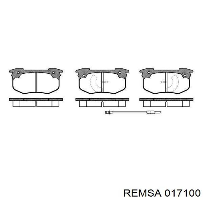 017100 Remsa Колодки передние