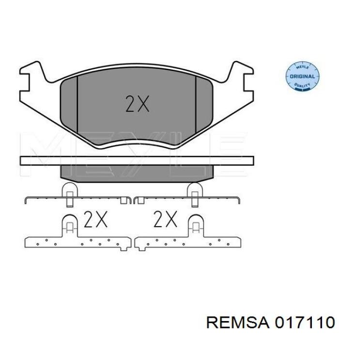 Тормозные колодки Remsa 017110