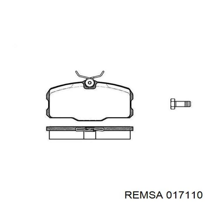 017110 Remsa Колодки передние