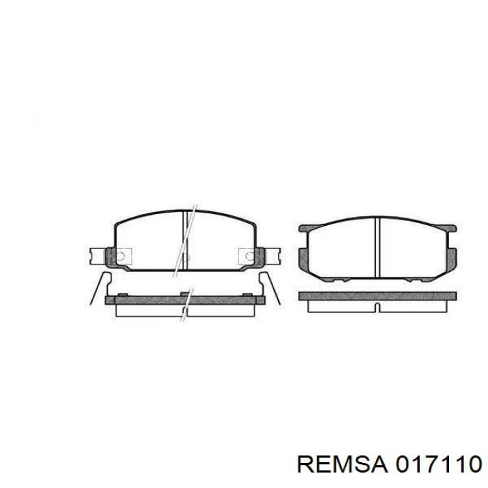 Купить 017110 Remsa Колодки тормозные