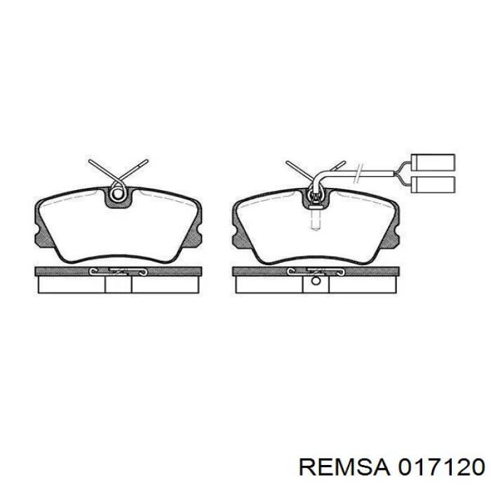Передние тормозные колодки 017120 Remsa