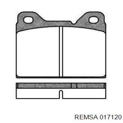 017120 Remsa Колодки передние