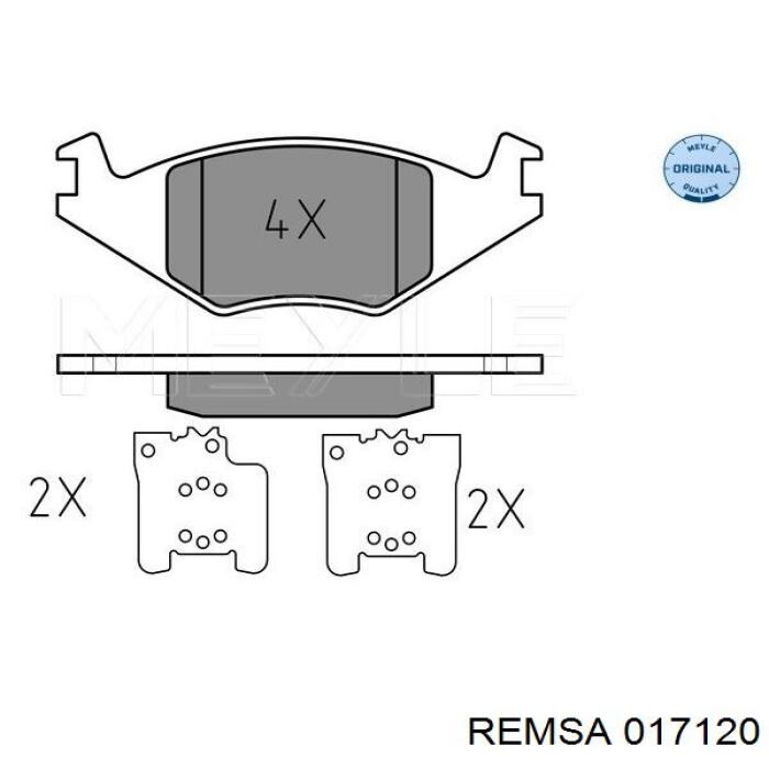 Колодки Remsa 017120 цена, от 11.64 USD