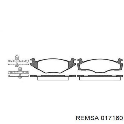 Передние тормозные колодки 017160 Remsa