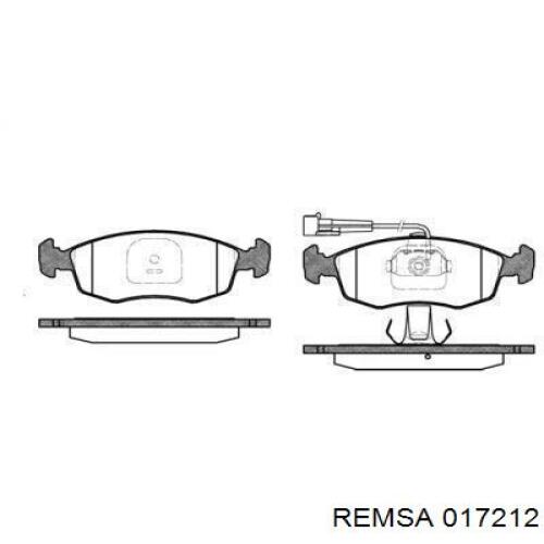 Передние тормозные колодки 017212 Remsa