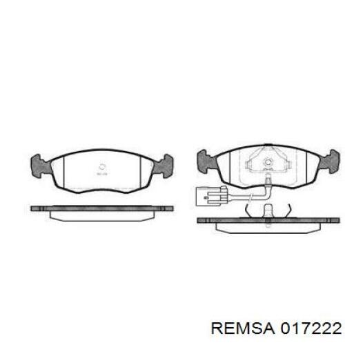 Передние тормозные колодки 017222 Remsa